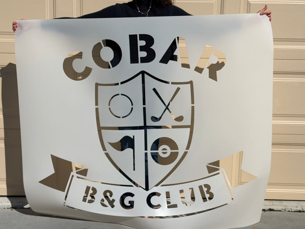 Go Big with Your Branding: How Tinkable Created This Stunning Stencil for Cobar B&G Club