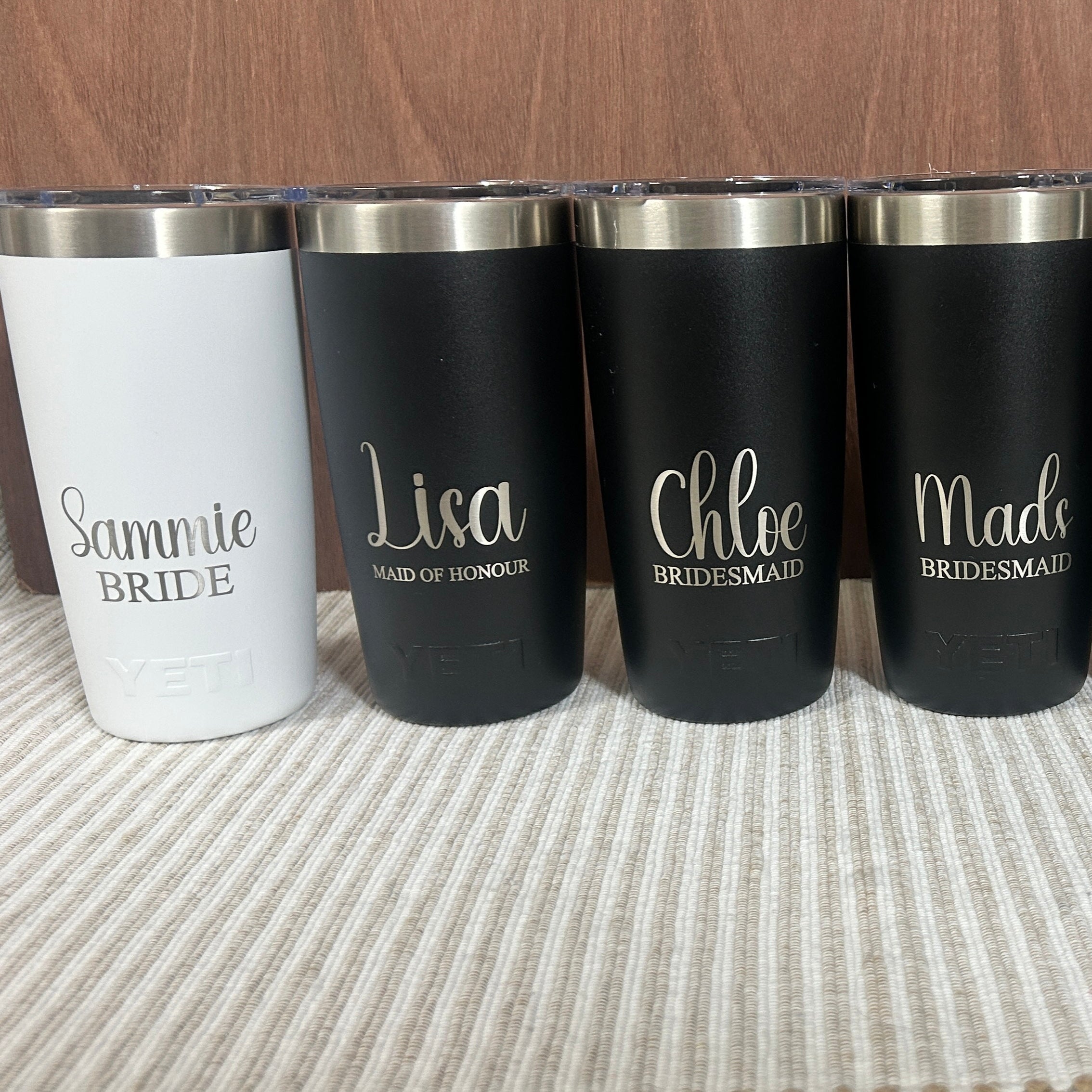 Engraved drinkware, plaques, or corporate gifts