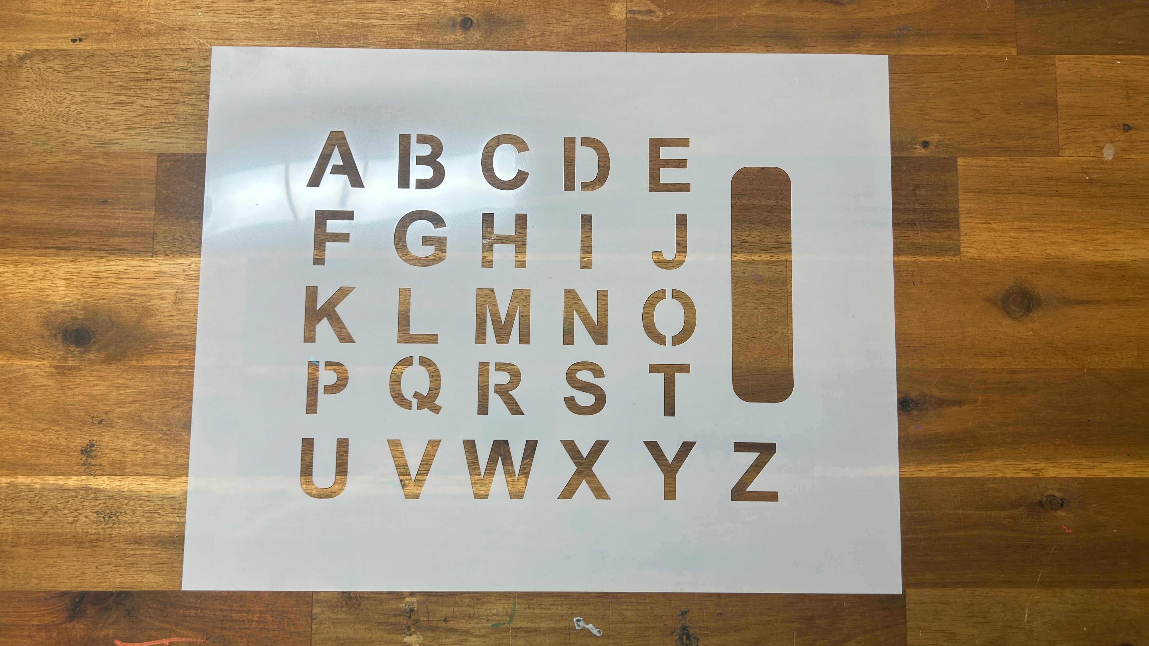 Alphabet Letter Stencils A–Z Set – Reusable Mylar (14mil / 7.5mil)