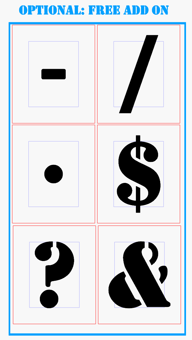 Alphabet Letter Stencils A–Z Set – Reusable Mylar (14mil / 7.5mil)