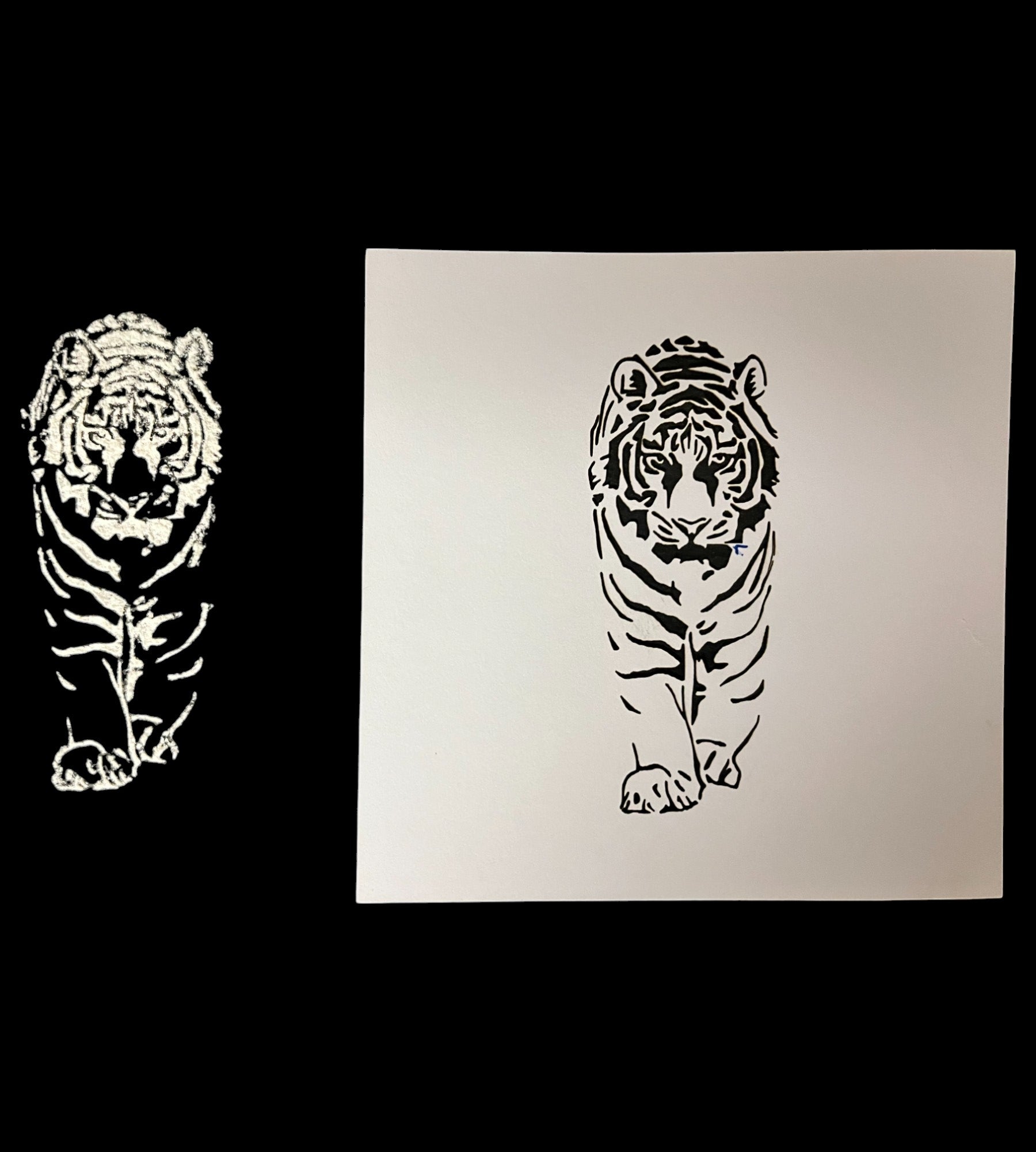 Custom Laser Cut Stencil - Cardstock