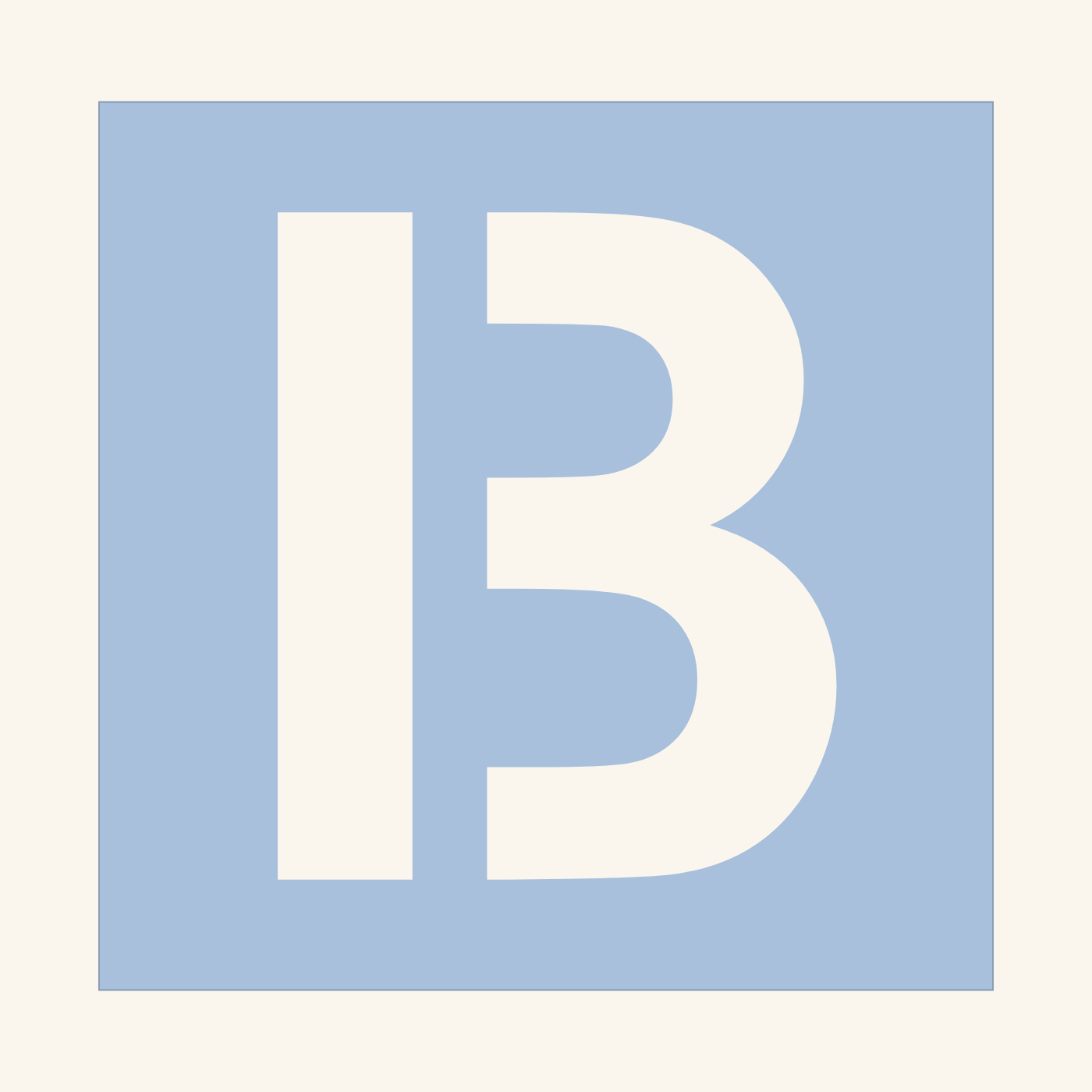 Letter B stencil
