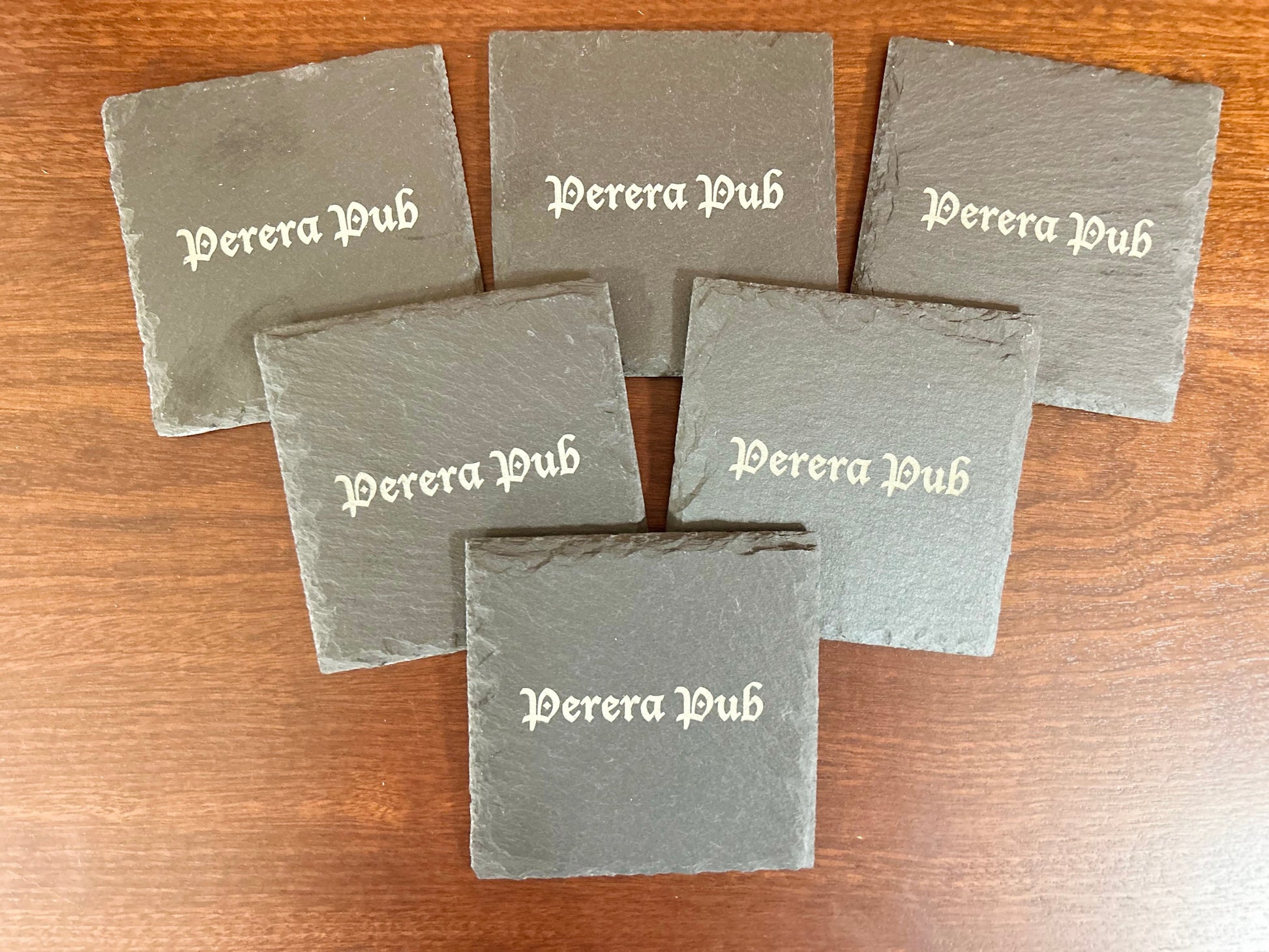 Bar Engrave slate coaster