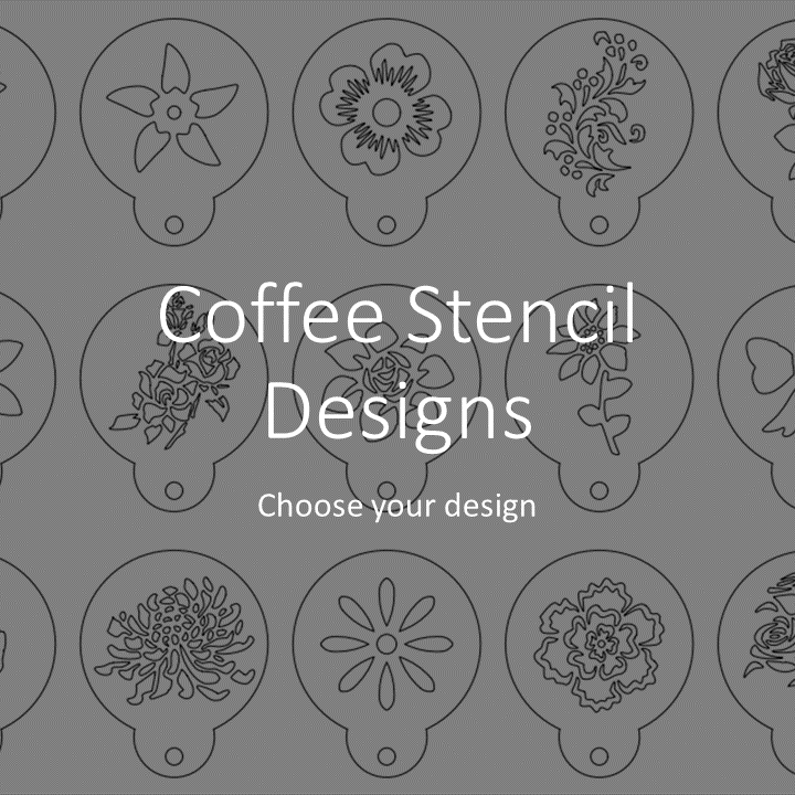 Custom Coffee or Cocktail Stencil [Pre-made] pack