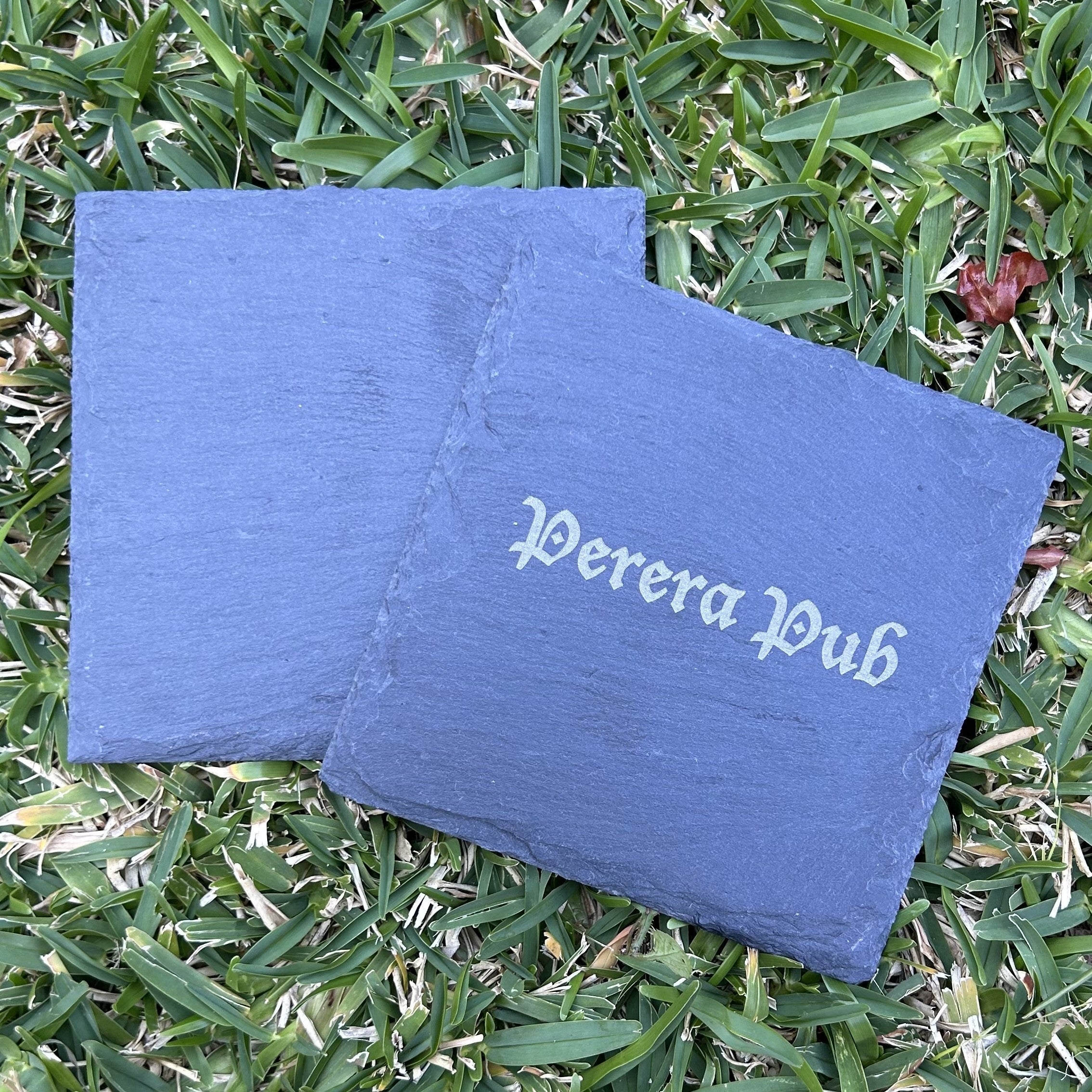 Custom Engraved Slate Coasters