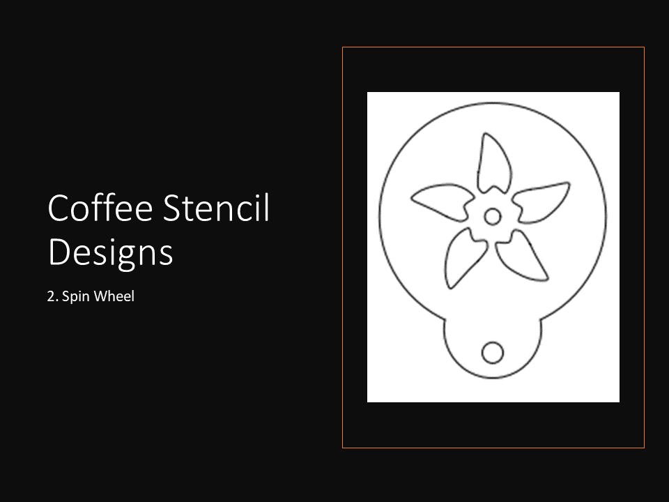 Custom Coffee or Cocktail Stencil [Pre-made] star flower