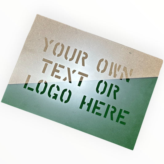 See through custom Custom Laser Cut Stencil - Translucent Acrylic 