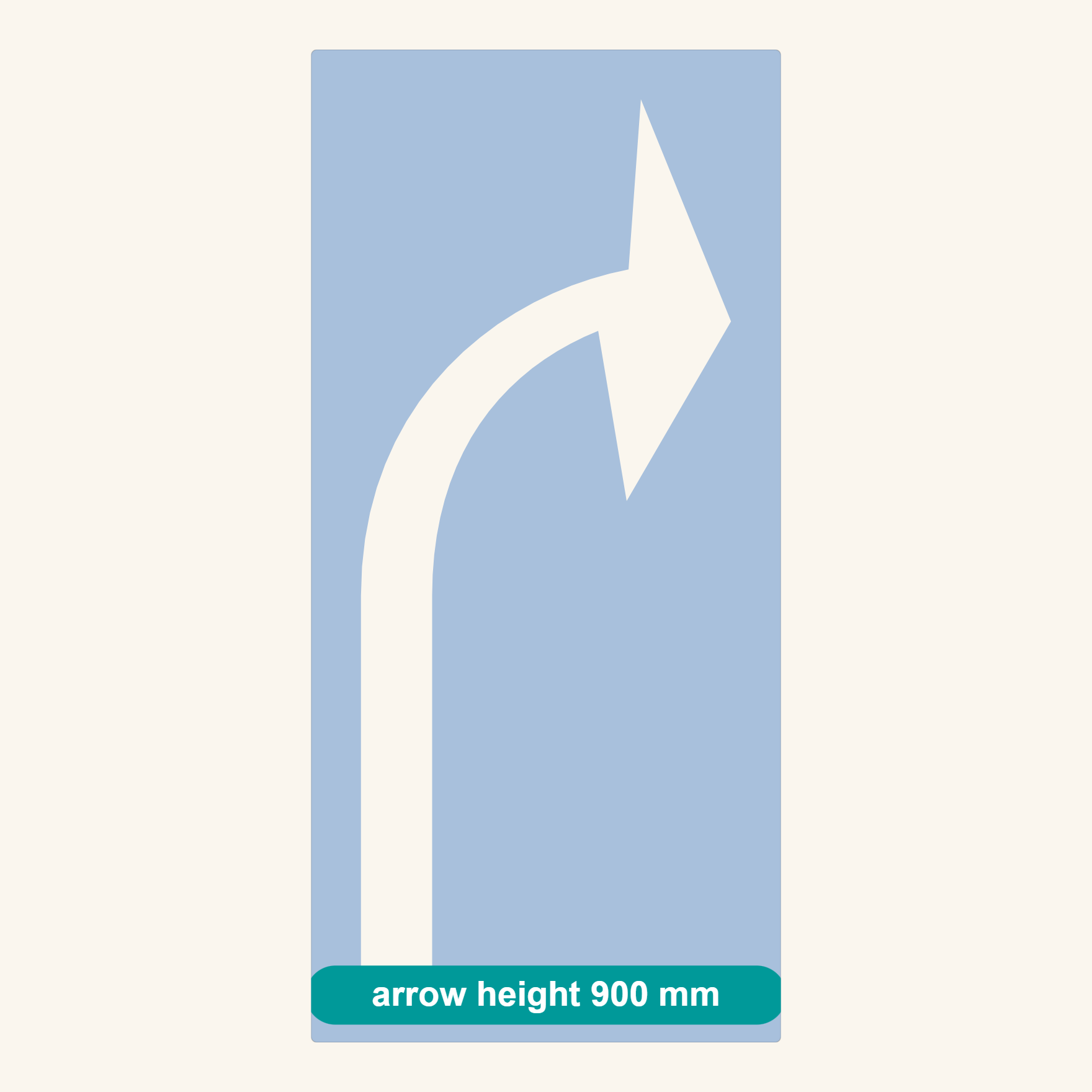 Turn arrow stencil #2 proof