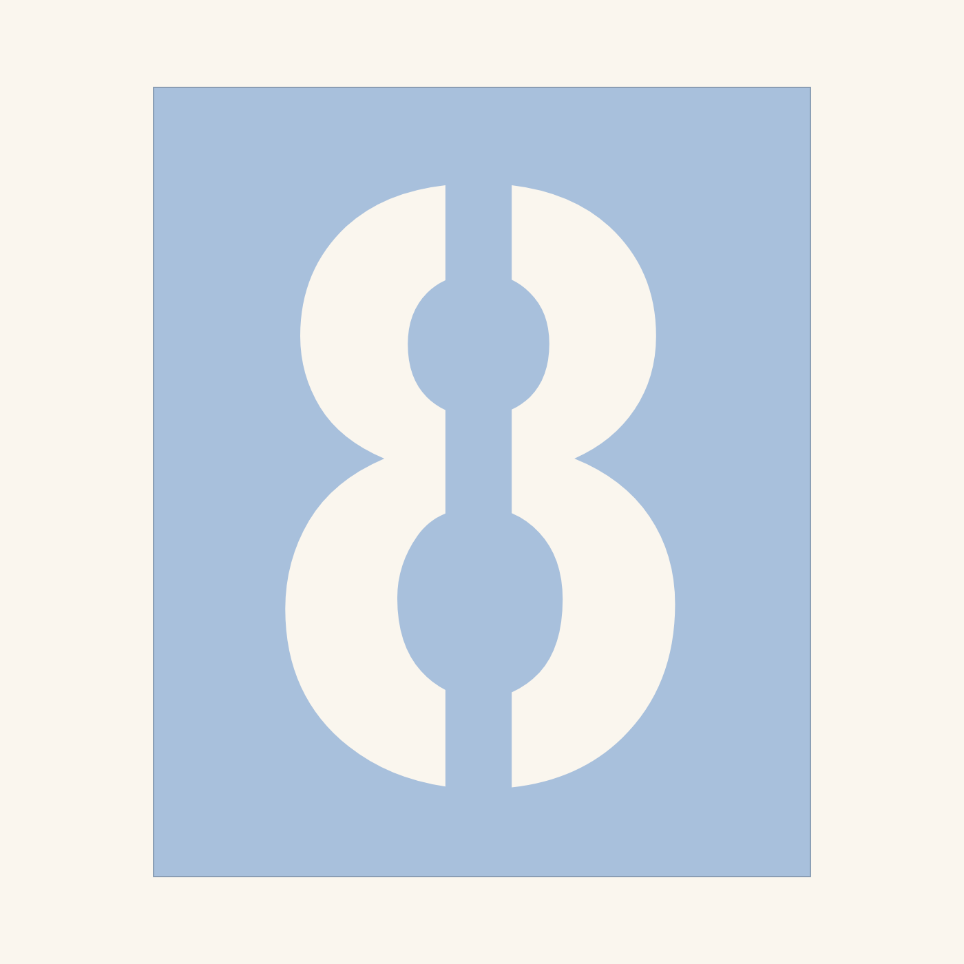 Number 8 stencil