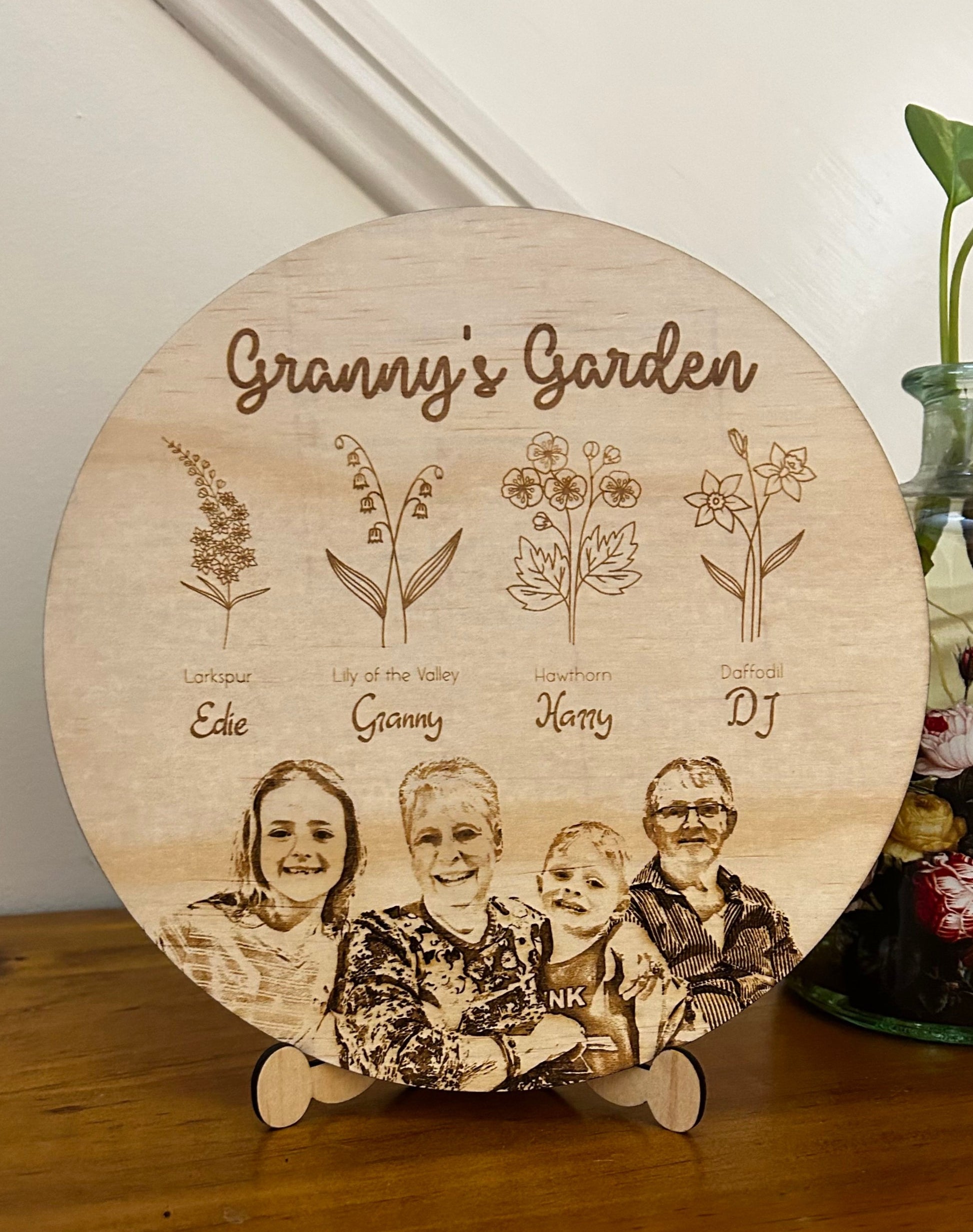 custom photo engraved sign