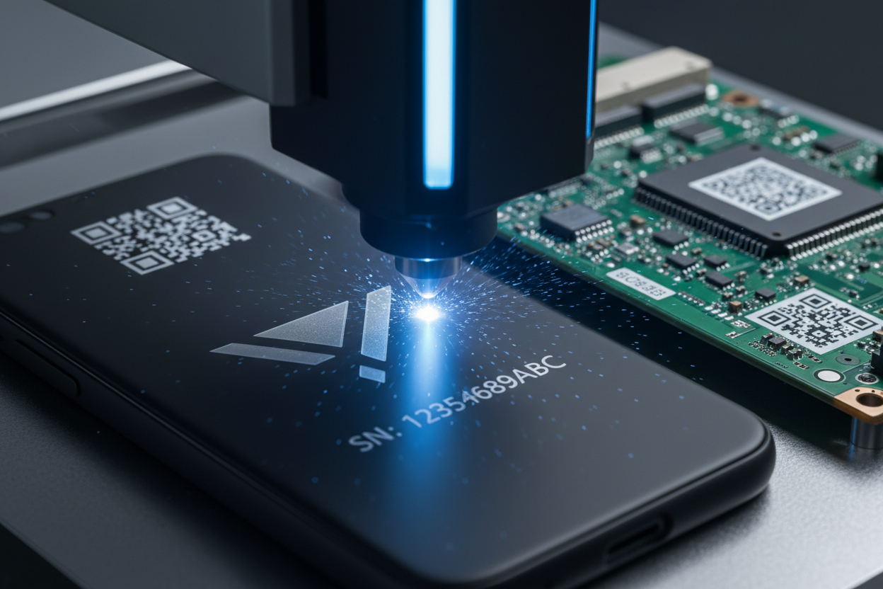 UV engraving electronics